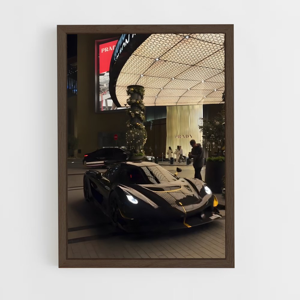 Poster Jesko Noir et Jaune – affiche Koenigsegg (vue 5)